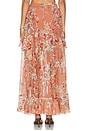 view 4 of 6 Awaken Ruffle Skirt in Cinnamon Floral