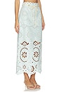 view 2 of 6 Awaken Embroidered Skirt in Mint