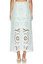 view 4 of 6 Awaken Embroidered Skirt in Mint
