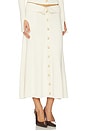 view 2 of 6 Buttoned Midi Skirt in Parchment