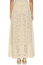 view 4 of 6 Lace Gathered Maxi Skirt in Cream