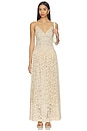 view 5 of 6 Lace Gathered Maxi Skirt in Cream