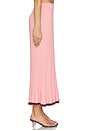 view 3 of 6 Contrast Rib Midi Skirt in Soft Pink Multi