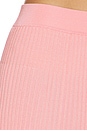 view 6 of 6 Contrast Rib Midi Skirt in Soft Pink Multi