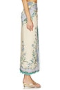 view 2 of 6 Printed Cotton Pareo in Cream Floral