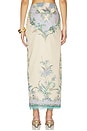 view 4 of 6 Printed Cotton Pareo in Cream Floral