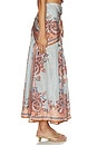 view 2 of 6 FALDA MIDI ASTER SCARF in Blue Paisley Floral