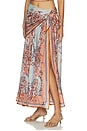 view 3 of 6 FALDA MIDI ASTER SCARF in Blue Paisley Floral
