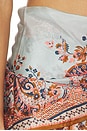 view 6 of 6 FALDA MIDI ASTER SCARF in Blue Paisley Floral