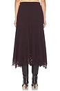 view 4 of 6 Valiant Merino Lace Skirt in Mahogany
