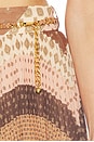 view 6 of 6 Sunray Pleated Skirt in Chevron Chocolate