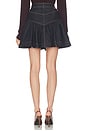 view 4 of 6 Denim Frill Mini Skirt in Onyx Blue