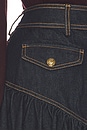 view 6 of 6 Denim Frill Mini Skirt in Onyx Blue