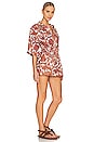view 2 of 3 Tiggy Utility Playsuit in Coral Paisley