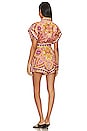 view 3 of 3 Halcyon Playsuit in Mustard & Pink Paisley
