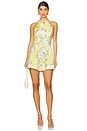 view 2 of 4 Acacia Halter Playsuit in Yellow Floral