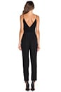 view 3 of 4 Crepe Plunge Jumpsuit in Black