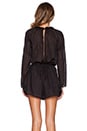 view 3 of 4 Nightmarch Motif Playsuit in Black