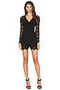 view 4 of 4 Crepe Lace Tuck Playsuit in Black