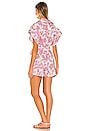 view 3 of 3 Bells Roll Cuff Playsuit in Pink Tropical