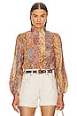 view 1 of 4 Paisley Blouse in Multi Paisley Stripe