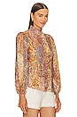 view 2 of 4 Paisley Blouse in Multi Paisley Stripe