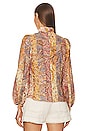 view 3 of 4 Paisley Blouse in Multi Paisley Stripe