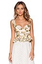 view 1 of 4 Admire Fluted Bustier Top in Floral