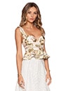 view 2 of 4 Admire Fluted Bustier Top in Floral