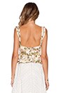 view 3 of 4 Admire Fluted Bustier Top in Floral