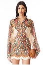 view 1 of 4 Ottie Oversized Shirt in Multi Paisley