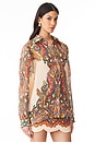 view 2 of 4 Ottie Oversized Shirt in Multi Paisley