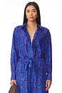 view 1 of 6 Ottie Relaxed Shirt in Blue Paisley
