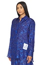 view 3 of 6 Ottie Relaxed Shirt in Blue Paisley