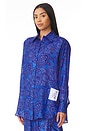 view 3 of 6 Ottie Relaxed Shirt in Blue Paisley