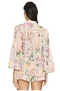 view 3 of 4 Halliday Lace Trim Shirt in Multi Watercolour Floral