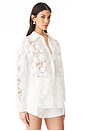 view 2 of 5 Halliday Lace Flower Shirt in Ivory