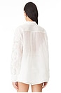 view 3 of 5 Halliday Lace Flower Shirt in Ivory