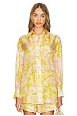 view 2 of 5 Pop Relaxed Shirt in Pink & Gold Floral