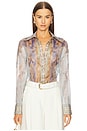 view 1 of 4 CHEMISE EDEN BODY  in Blue	Paisley