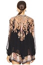 view 3 of 4 Illustration Billow Blouse in Black Paisley