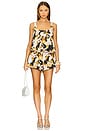view 4 of 4 Maxine Cropped Cami in Yellow Kaleidoscope Floral