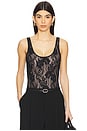 view 1 of 5 Lace Scoop Body Suit in Black