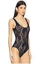 view 3 of 5 Lace Scoop Body Suit in Black