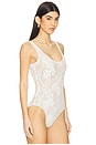 view 3 of 5 Lace Scoop Body Suit in Cream