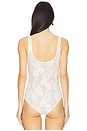 view 4 of 5 Lace Scoop Body Suit in Cream