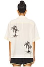 view 5 of 6 Short Sleeve Shirt in Cream Palm