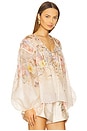 view 2 of 4 Illuminate Drawn Blouse in Ivory Tropical