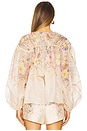 view 3 of 4 Illuminate Drawn Blouse in Ivory Tropical