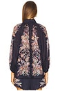view 4 of 5 Rhiannon Billow Blouse in Navy Multi Paisley
